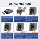 USB Heated Ankle Support with Hot Compress Massage Function Rechargeable Foot Ankle Joint Care and Foot Massager