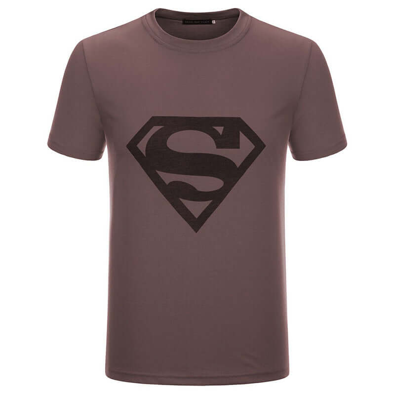 Summer men's fitness T-shirt round neck short sleeved casual fashion top