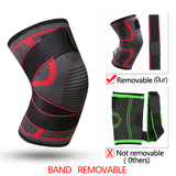 1PC New Band Removable Pressurized Knee Pads Braces Knee Support Crossfit Fitness Running Sports Knee Protector Knee Sleeve