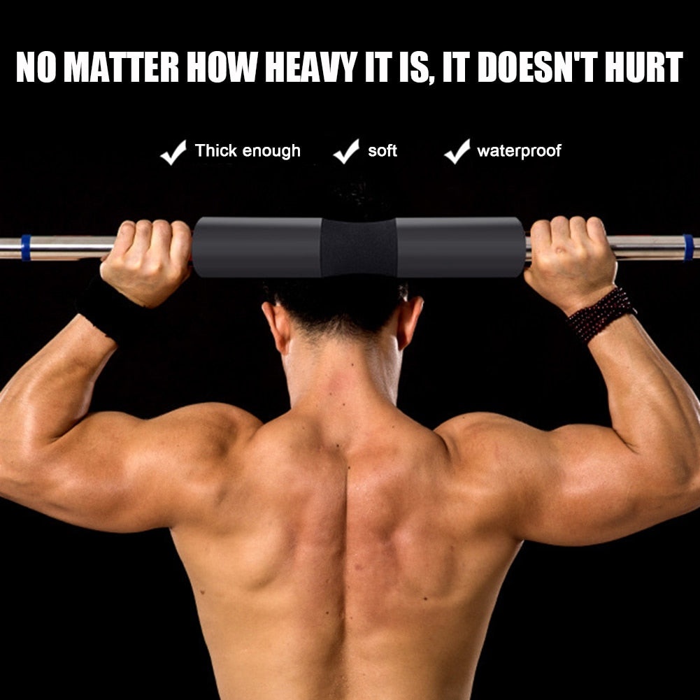 Fitness Weightlifting Squat Foam Neck Guard Barbell Sleeve Sports Dumbbell Bar Shoulder Back Protective Pad with Strap for Gym