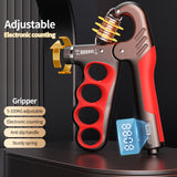 Adjustable Grip Strength Gauge Counting Type Spring Grip Strength Gauge Handshake Holder