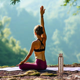 800ML Copper Hammer - Pattern Water Bottle: Leakproof, for Sports/Outdoor/Cycling/Gym/Fitness/Travel