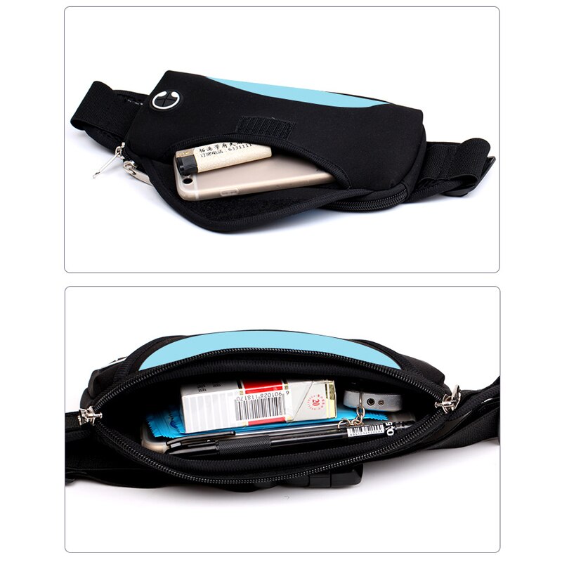 Unisex Waterproof Running Waist Bag, Sport Waist Pack, Mobile Phone Holder Bag, Gym Fitness Bag, Sport Running Belt Bag