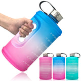 2.2L Sports Water Bottle Gradient Plastic PETG Gym Large Capacity Outdoor Space Cup Water Bottle