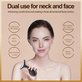 EMS Neck & Face Lifting Machine Skin Tightening Massager 3 Color LED Photon Facial Wrinkle Remover Newest Neck Beauty Device