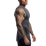 Men Tank Top With zip pocket Soild Vest Summer Sport Sleeveless Shirt Vest Bodybuilding Man Fitness Gym Clothing ropa hombre
