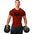 Summer men's fitness T-shirt round neck short sleeved casual fashion top