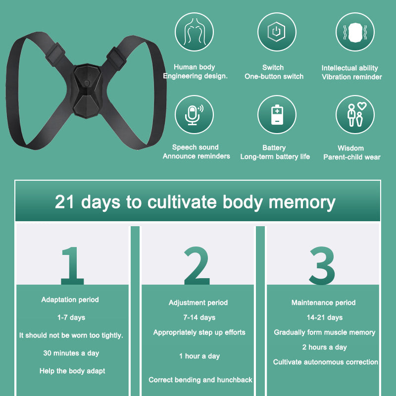 Correction Belt Intelligent Vibration Seating Corrector Adult and Child Humpback Correction Belt Male and Female Available Shape