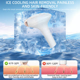 Handheld freezing point hair removal device, replaceable head IPL strong pulse portable whole body painless hair removal device