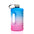 2.2L Sports Water Bottle Gradient Plastic PETG Gym Large Capacity Outdoor Space Cup Water Bottle