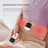 EMS heated waist and palace slimming belt hot compress massage belt waist and abdomen massager