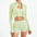 Ribbing Zipper Sexy Seamless Yoga Set Women 2 Piece Fitness Long Sleeve Crop Top Vest High Waist Leggings Gym Workout Set Women