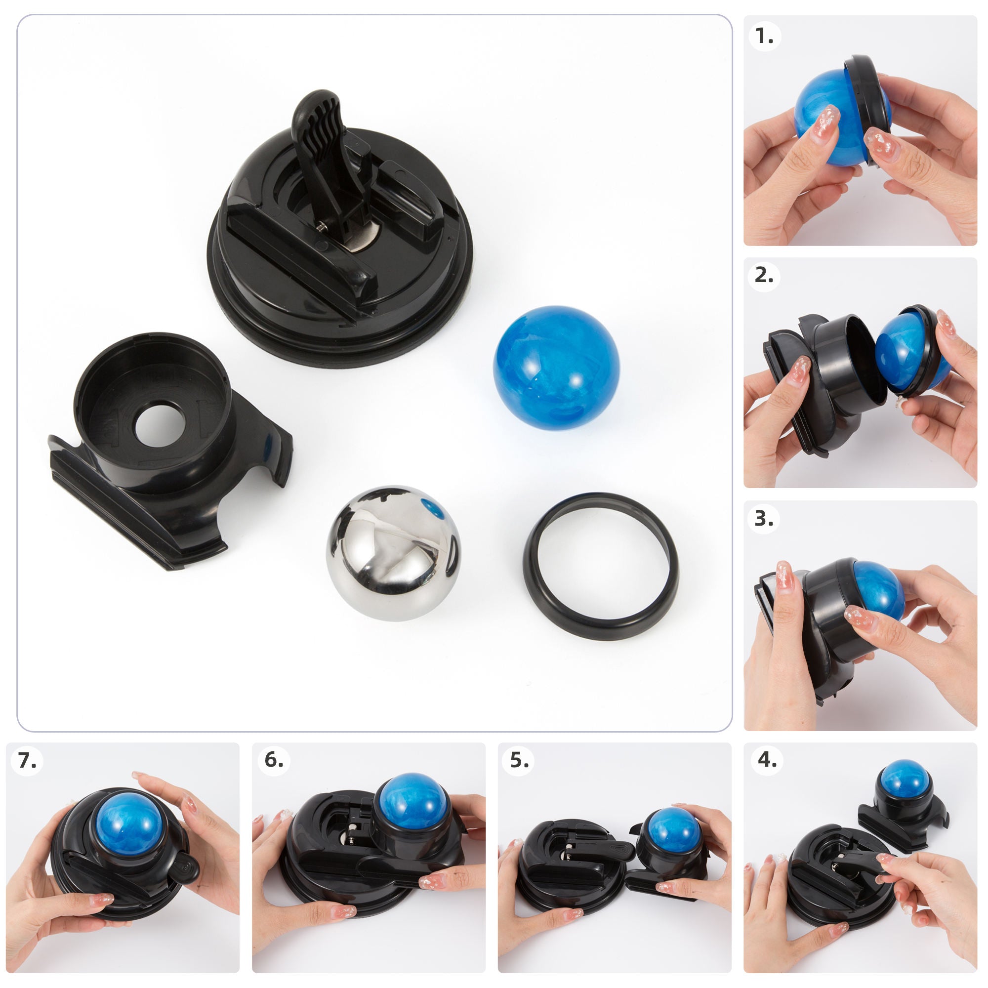 New Mountable Cold Massage Roller ball Products Portable Back Neck Cryo Ball Gym Fitness Cold ice massage Roller ball