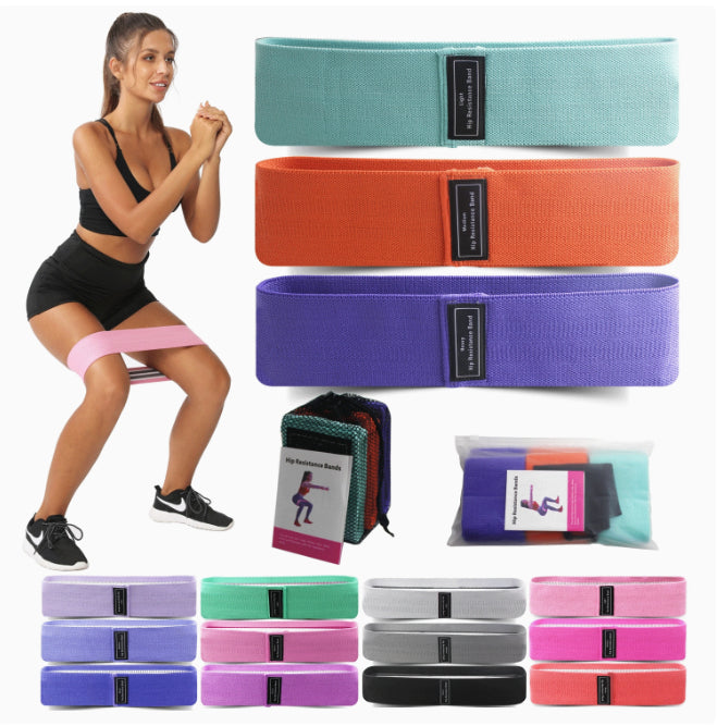 Body shaping squat hip circle yoga fitness tension belt resistance belt stretch belt