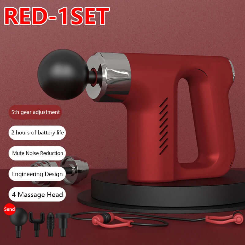 New Intelligent High Frequency Massage Gun Electric Deep Tissue Muscle Relaxation Fitness Body Massager Fascia Gun