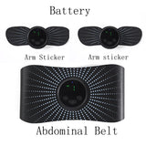 Abdominal Muscle Stimulator Trainer EMS ABS Electro Stimulation Vibrating Belt Massage Patch Slimming Home Gym Fitness Equipment