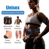 Abdominal Muscle Stimulator Trainer EMS ABS Electro Stimulation Vibrating Belt Massage Patch Slimming Home Gym Fitness Equipment