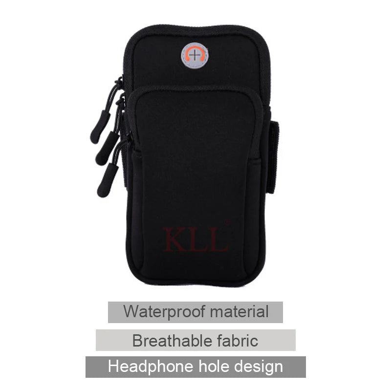 Universal 6'' Waterproof Sport Armband Bag Running Jogging Gym Arm Band Mobile Phone Bag Case Cover Holder for iPhone Samsung