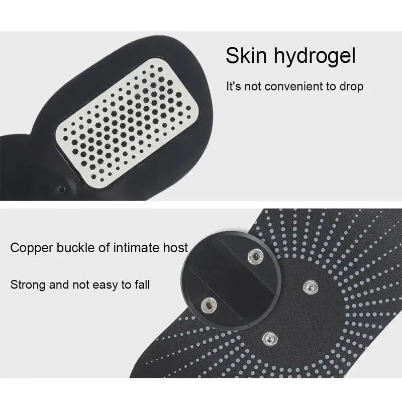 Abdominal Muscle Stimulator Trainer EMS ABS Electro Stimulation Vibrating Belt Massage Patch Slimming Home Gym Fitness Equipment